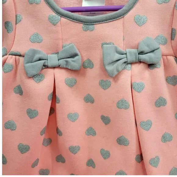 Nannette Sweatshirt / Leggings 2pc. Set Pink and Gray Toddler Size 3T